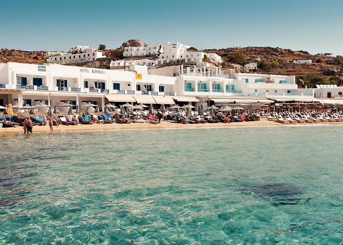 호텔 Acrogiali Beachfront Mykonos Platys Gialos (Mykonos)
